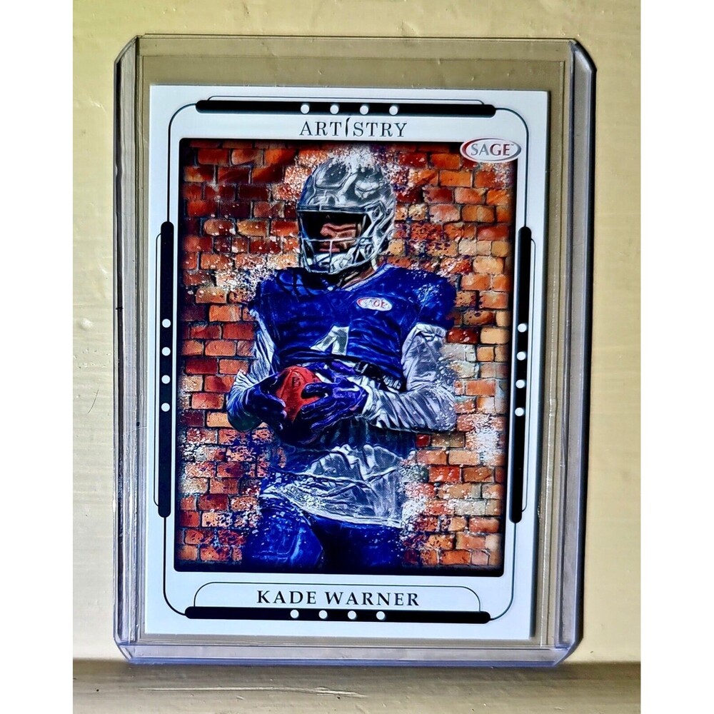 Kade Warner 2023 SAGE NFL Artistry Football #80 Card